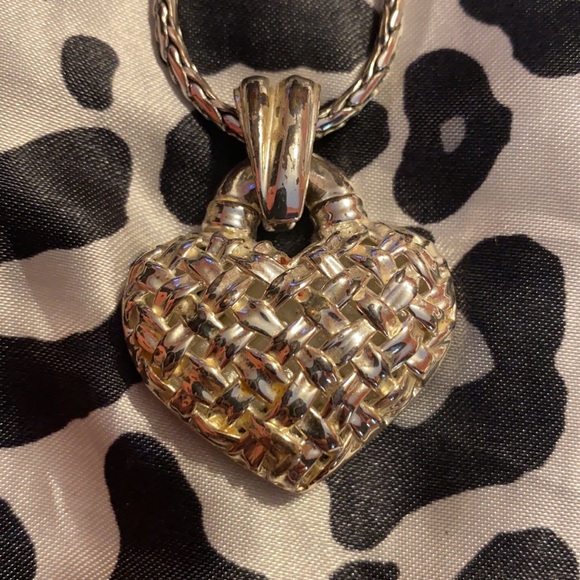 Slane and Slane Sterling Silver BabyJ Heart Ornament Necklace - Picture 2 of 8